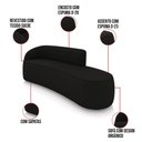 Ver imagem 3 de Sofá 4 Lugares Orgânico 220cm Morgan e 2 Poltronas Lua Suede D03 - D’Rossi