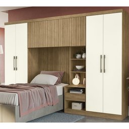 Painel Para Quarto Modulado 91X105cm L543 Prisma Freijo Ripado Kappesberg - 3