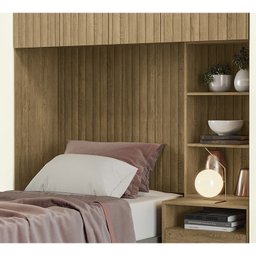 Painel Para Quarto Modulado 91X105cm L543 Prisma Freijo Ripado Kappesberg - 4