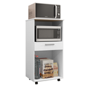 Ver imagem 3 de Balcão de Cozinha com 2 Portas e 1 Gaveta Sevilha Branco