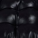 Ver imagem 3 de Poltrona Costela com Puff Couro Ecológico - Élpis Móveis Couro Ecológico Preto