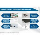 Ver imagem 2 de Gabinete de Cozinha Modulado Balcão Gourmet 7124 3 Portas e 2 Gavetas c/Tampo Branco/Preto - Bertoli