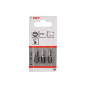 Bits Phillips Nº 2 com 3 Unidades Bosch 2607001511
