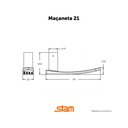 Ver imagem 3 de Fechadura Rq1 Preto Fosco - Stam 803-21 Externa