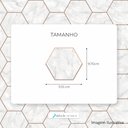 Ver imagem 3 de Papel de Parede Geométrico Autocolante Hexágonos Colmeia Mármore