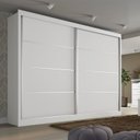 Ver imagem 1 de Guarda Roupa Casal 2 Portas 4 Gavetas - Verona-Branco Acetinado - Made Marcs
