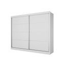 Ver imagem 2 de Guarda Roupa Casal 2 Portas 4 Gavetas - Verona-Branco Acetinado - Made Marcs