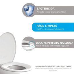 Assento Sanitário Soft - Astra Caramelo Médio - 3