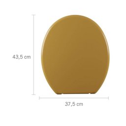 Assento Sanitário Soft - Astra Caramelo Médio - 1