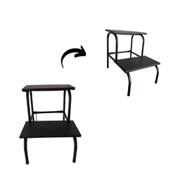 Kit Estúdio Maca Rosa + Escada +mocho + Carrinho Auxiliar - 4