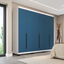 Ver imagem 1 de Guarda Roupa Casal 6 Portas 240cm Madrid Politorno Móveis