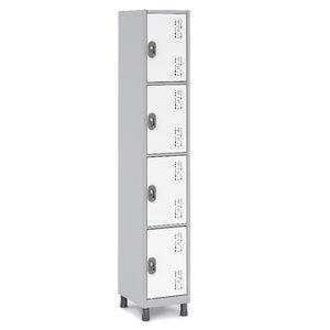 Guarda Volumes de Aço 4 Portas Pequenas:branco