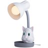 Luminária de Mesa Spiralle Cinza com Pendeco Gato Cinza Startec - 1