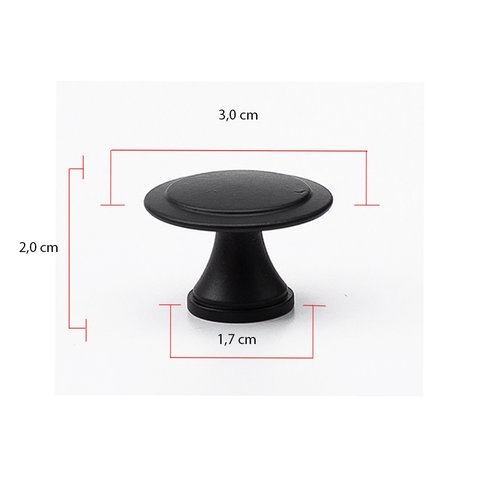 Puxador Redondo Flor em Metal para Móveis Kit 12 Unidade de Guarda Roupa Puxadores de Gaveta Puxador