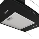Ver imagem 2 de Coifa Fogatti de Parede Clean Vidro Curvo Black 60cm Preto 220v