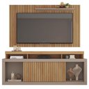 Ver imagem 7 de Rack Bancada Com Painel Para TV 65 Pol. Ripado Krome C01 Buriti/Fendi - Mpozenato