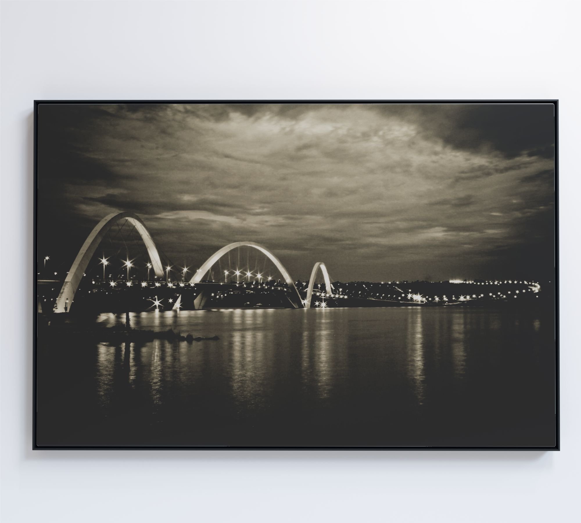 QUADRO PONTE JK BRASÍLIA - 90x60 cm - Adesivo fotográfico - 7