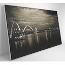 Ver imagem 4 de Quadro Ponte Jk Brasília - 90x60 Cm - Adesivo Fotográfico