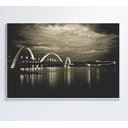 Ver imagem 6 de Quadro Ponte Jk Brasília - 90x60 Cm - Adesivo Fotográfico