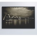 Ver imagem 1 de Quadro Ponte Jk Brasília - 90x60 Cm - Adesivo Fotográfico