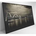 Ver imagem 5 de Quadro Ponte Jk Brasília - 90x60 Cm - Adesivo Fotográfico