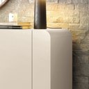 Ver imagem 6 de Buffet Benvenuto Mdp/mdf Decorativo Sala de Estar com Pés em Aço Off White G26 - Hb Móveis