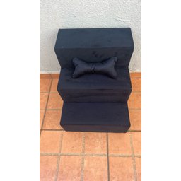 Escada Escadinha Luxo para Pet Animais de Estimação Gato Cachorro Preto com Osso Incluso - Jrc Móvei - 5