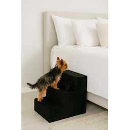 Escada Escadinha Luxo para Pet Animais de Estimação Gato Cachorro Preto com Osso Incluso - Jrc Móvei - 4