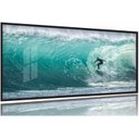 Ver imagem 1 de Quadro Mosaico Onda Mar Surf 130x60 Moldura Preta 2x2