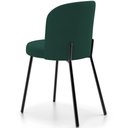 Ver imagem 7 de Kit 3 Cadeiras Sala de Jantar Estofada Gavi L02 Suede Verde Musgo - Lyam Decor