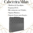 Ver imagem 3 de Cabeceira Queen 158 cm Milan Veludo Cinza Soon