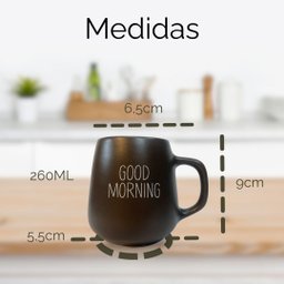 Jogo 4 Caneca Bojuda 260ml Porcelana Fosca para Cappuccino - Marrom - 2