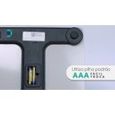 Ver imagem 4 de Balança Digital Smart Pilhas Aaa até 180 Kg Cinza Dellamed