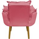 Ver imagem 2 de Kit 2 Poltronas Decorativas Reforçadas para Sala Alice para Recepção Manicure Escritório Suede
