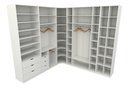 Ver imagem 4 de Kit Closet Armário Colmeia Roupeiro Cabideiro M42 100% Mdf - Branco