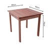 Mesa Quadrada em Madeira 90x80cm Ultron - 2