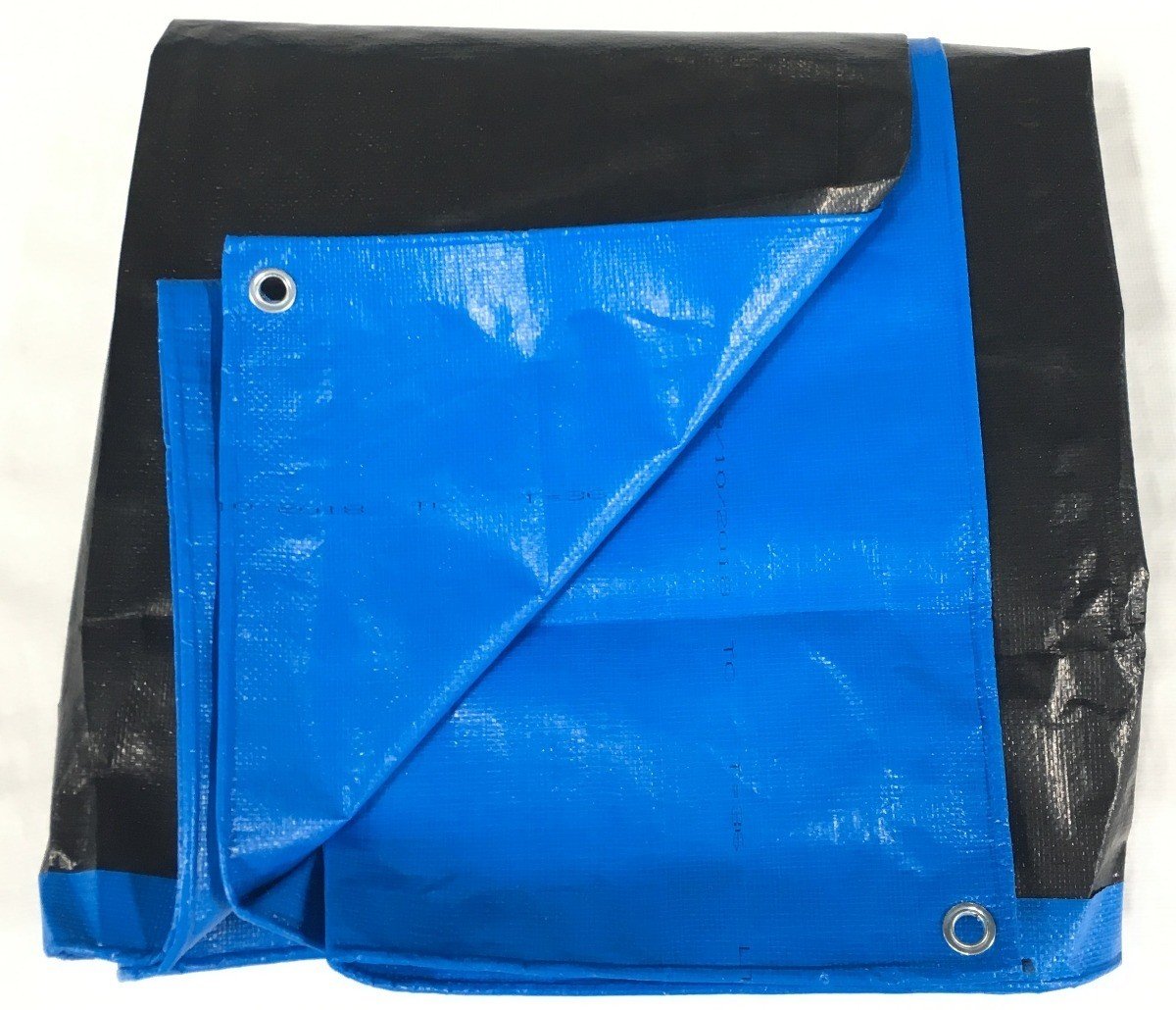 Lona Multiuso Impermeável Cargas Camping em Polietileno Azul/Preto 300 Micras - 10x8,5 - 1