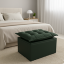 Ver imagem 1 de Puff Baú Opala Decorativo Organizador Quarto Infantil:Verde