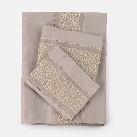 Capa de Duvet Splendor Areia - Queen Blue Gardenia