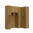 Ver imagem 5 de Quarto Modulado Solteiro 4 Peças Altezza Clean Belmax:Freijó