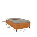 Ver imagem 3 de Cama Box Solteiro Mônaco Tcil:cinamomo
