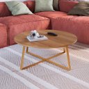 Ver imagem 1 de Mesa de Centro L80 X A30cm Hanover/dourado