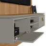 Painel Home Suspenso Ripado Oruro para a TV até 75 Amêndoa/Titãnio G77 - Gran Belo - 6