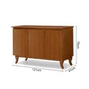 Ver imagem 4 de Buffet de Madeira Maciça Aparador Monterrey 3 Portas Castanho