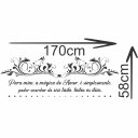 Ver imagem 2 de Adesivo de Parede Decorativo Frase Cabeceira para Mim a Magia do Amor
