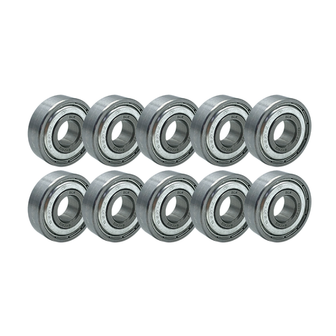 Kit 10 Rolamentos 6201 Zz Rígido 12x32x10