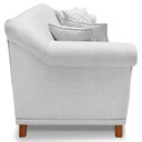 Ver imagem 3 de Sofa 3 Lugares Retro Polo 200cm com Almofada Linho Grigio Ezz Grigio