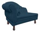 Ver imagem 2 de Recamier Divã Larissa 1,20cm Direito Sala Veludo:azul-marinho/liso