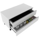 Ver imagem 3 de Balcão para Gabinete de Banheiro 2 Gavetas com Rodízios Branco