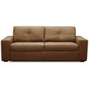 Ver imagem 2 de Sofá 3 Lugares para Sala de Estar Living 235cm Vienne L06 Couro Marrom Claro - Lyam Decor